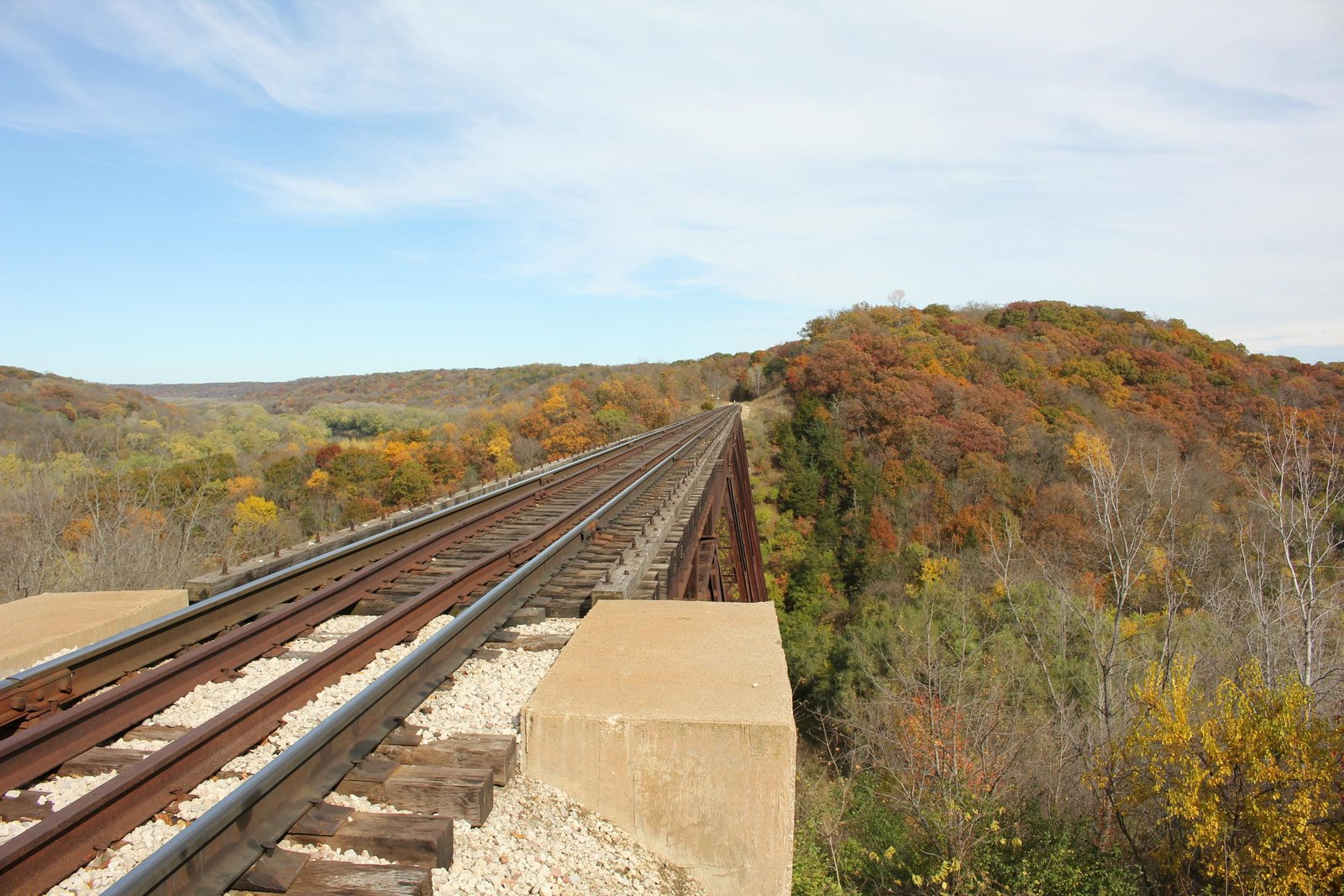 Looking north